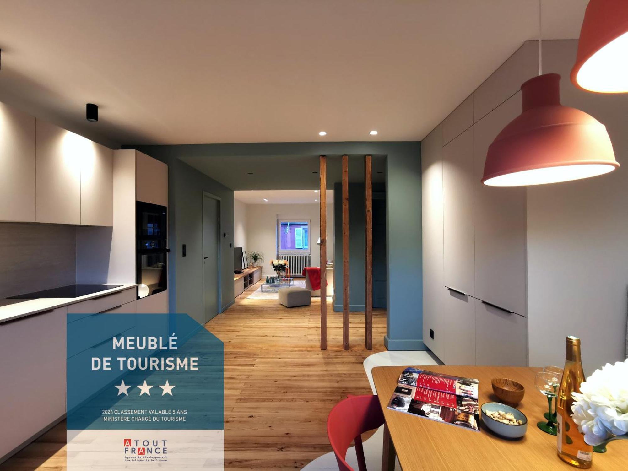 Entre Ville Et Vignes - Gite Classe 3 Etoiles Ingersheim Exterior foto